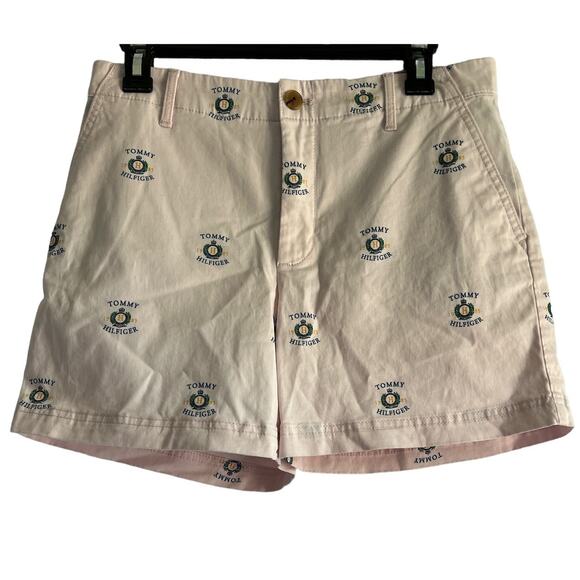 Tommy Hilfiger Women’s Size 6 Classic Shorts 5in Logo Light Pink NEW - Picture 1 of 7
